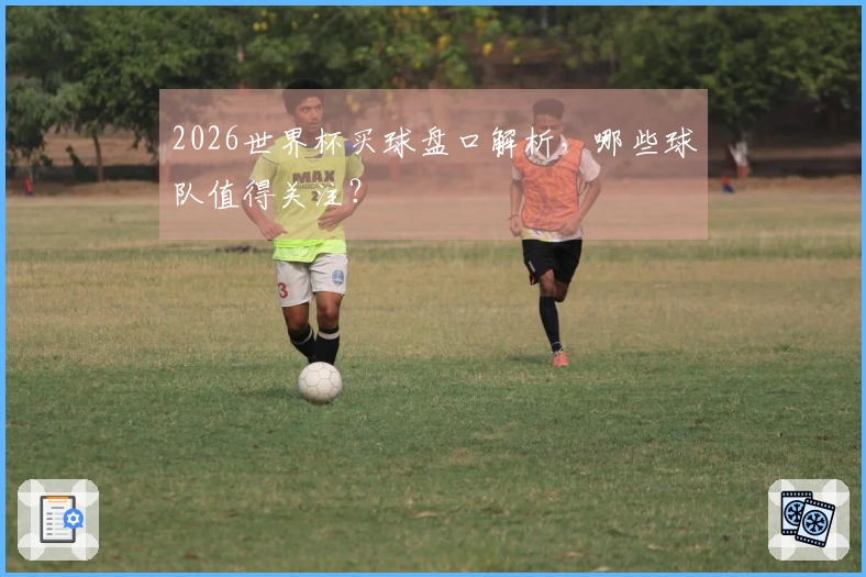 2026世界杯买球盘口解析，哪些球队值得关注？